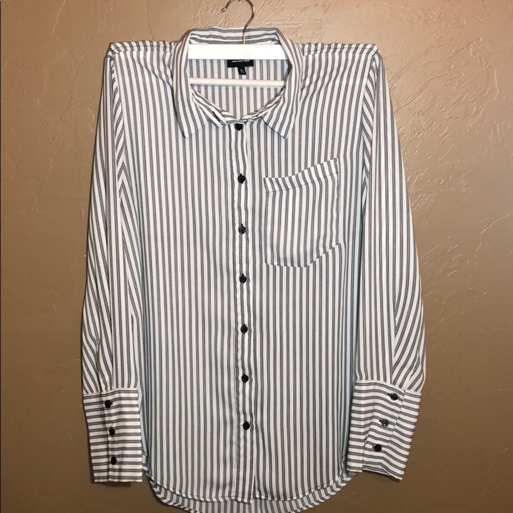 Striped Who What Wear blouse